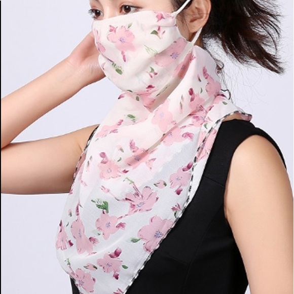 Accessories - Face Mask Scarf Cover Bandana Floral Print
